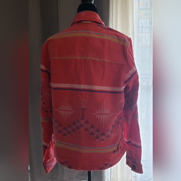 Men's Scotch & Soda Ikat Denim-Detailed Jacquard Overshirt - size S - Picture 6 of 6